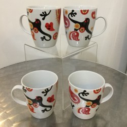 Lot de 4 mugs