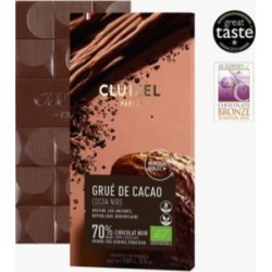 Tablette chocolat 70% au grué de cacao Cluizel